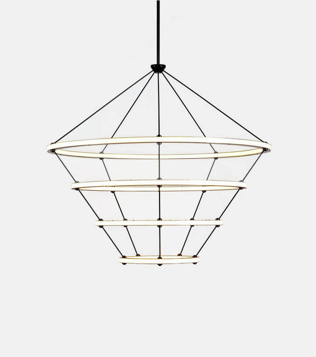 Halo Chandelier - 4 Rings