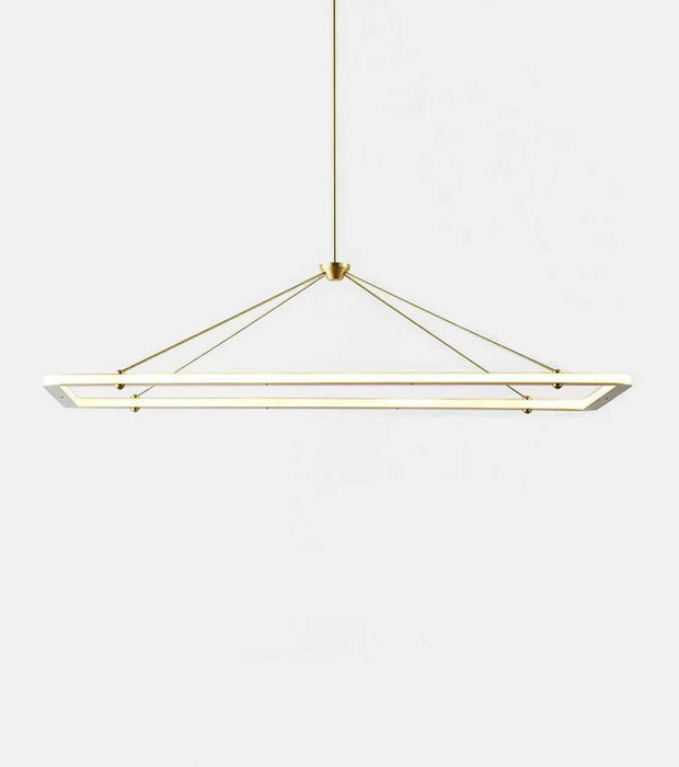 Halo Rectangle Pendant