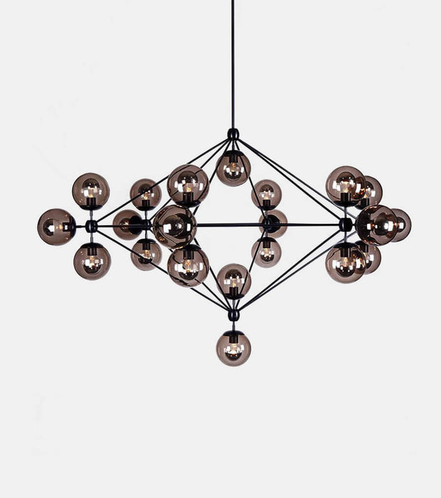 Modo Chandelier - 6 Sided, 21 Globes