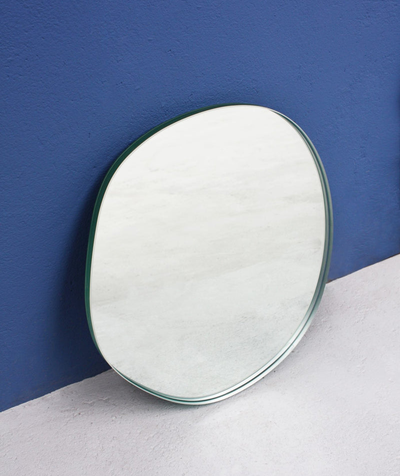 Off Round Seeing Glass Mirror