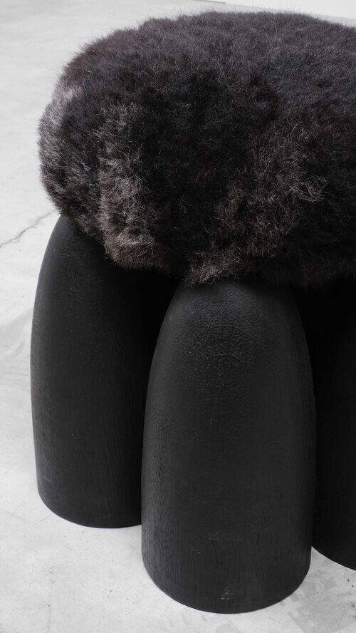 Senufo ottoman (Black)